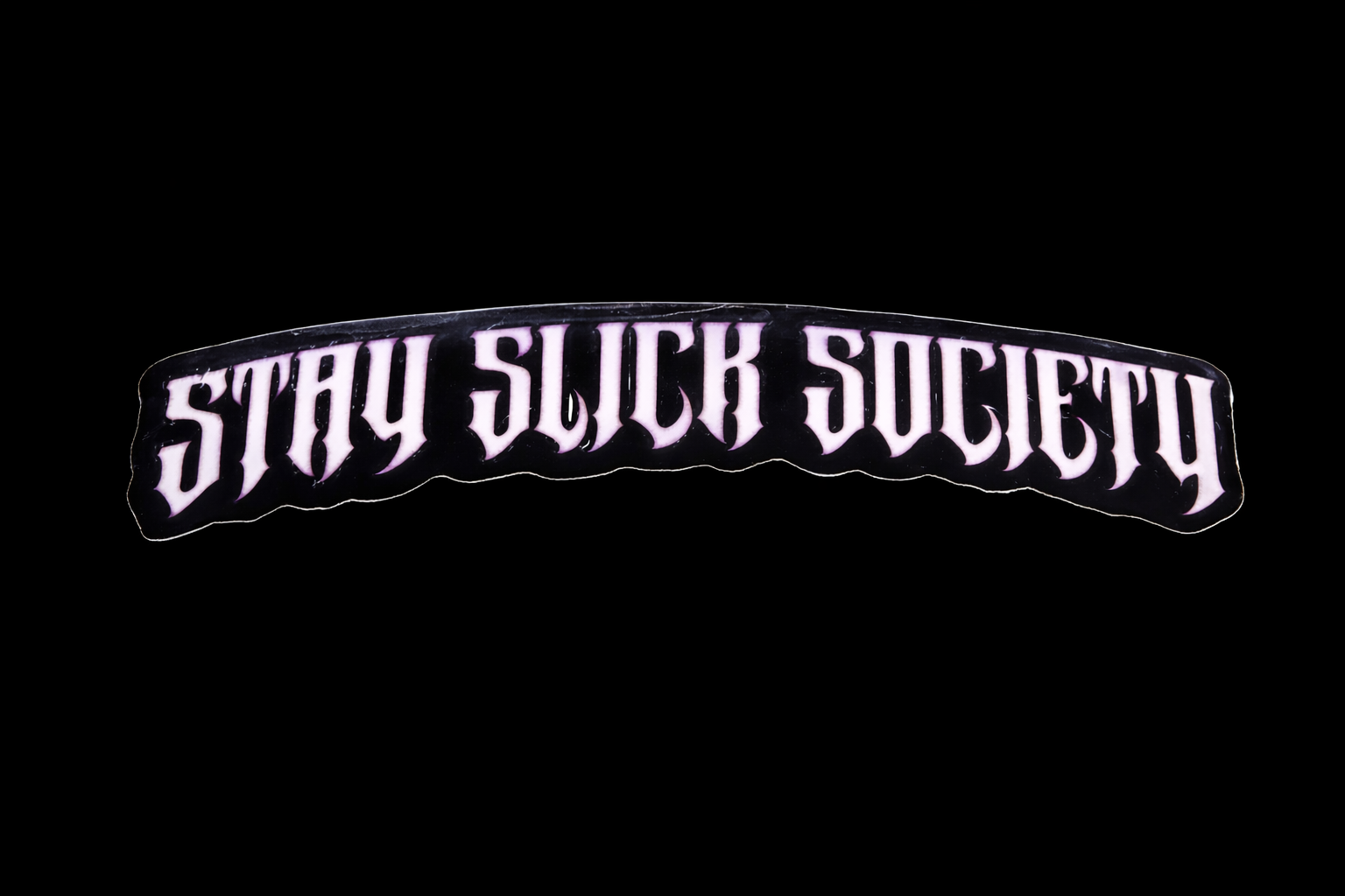 Stay Slick Society Pink Sticker